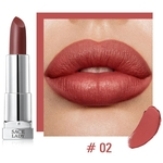 Lábios de seda Matte Lipstick Maquiagem Waterproof pigmentado Batom de longa duração Make Up nu da beleza Cosméticos