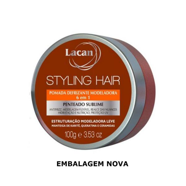 Lacan Styling Hair Pomada Defrizante 6 em 1 100G