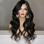 Lace Front Women's Fashion Wig Synthetic Hair Long Wigs Wave Curly Wigs BK