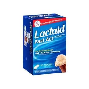 Lactaid Fast Act 60 Capsulas Intolerância a Lactose