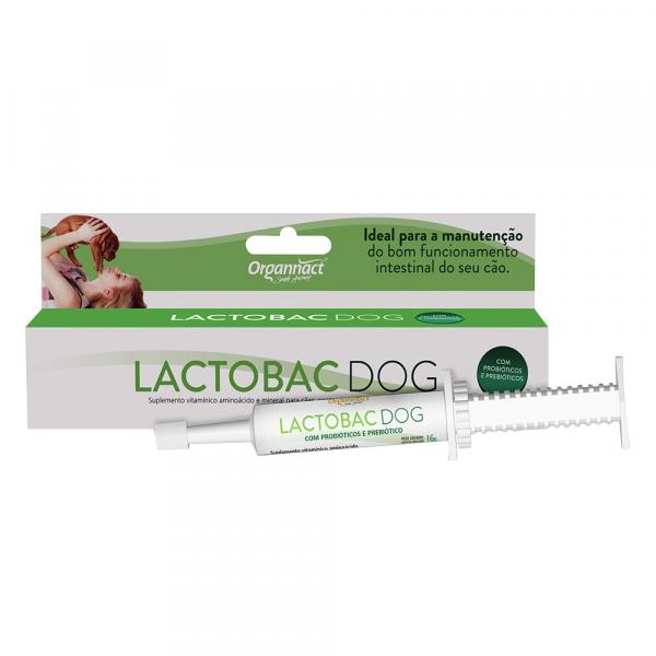 Lactobac Dog Organnact 16g para Cahorros