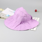 Chapéu de Sol Ladies Folding Sun Bloco Beach Sun Hat Moda Hat Proteção UV