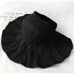 Ladies Folding Sun Bloco Beach Sun Hat Moda Hat Proteção Uv