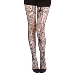 Lady Sexy Halloween Long Stockings Scary Spider Net Above Knee Temptation Party Pantyhose