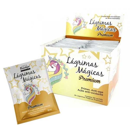 Lagrimas Magicas Premium em Sache Face Beautiful - Box C/ 50 Un.