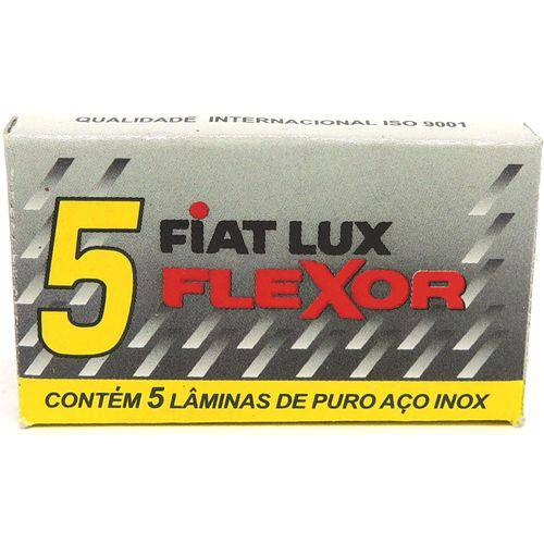 Lamina de Barbear Fiat Lux Flexor Aço 100 Un