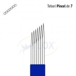 Lâmina Flox Tebori Pincel 7 Pts c/ Anvisa - Kit 20 Uni.