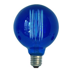 Lâmpada Retro Vintage Thomas Edison G95 Azul 127v
