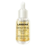 LANBENA 15ml Golden Silk Protein Essence Sérum Facial Loção Reafirmante Anti-rugas