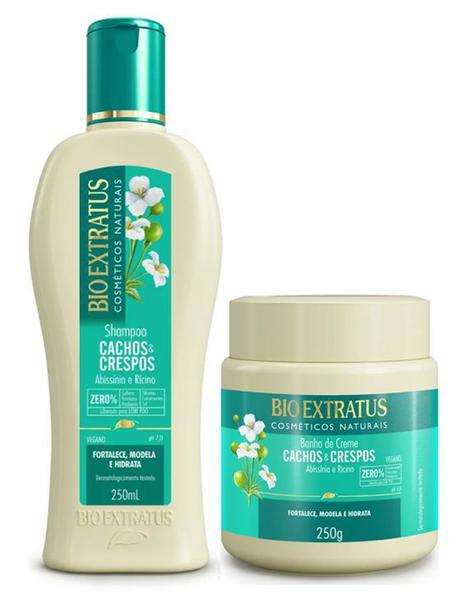 Lançamento Cachos e Crespos Shampoo 250ml + Máscara 250g - Bio Extratus