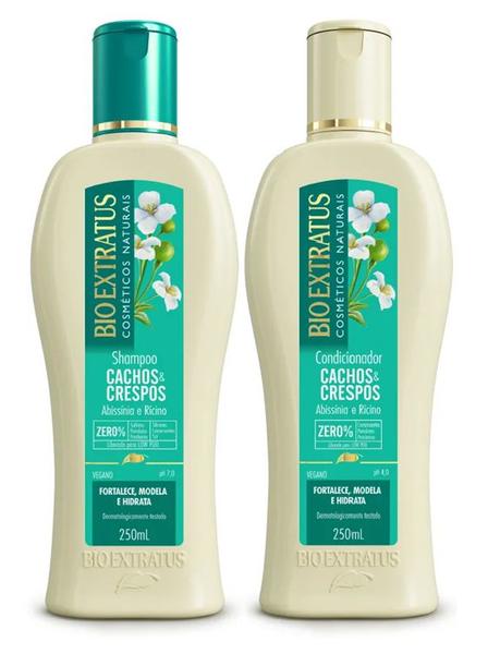 Lançamento Cachos e Crespos Shampoo + Condicionador 250ml - Bio Extratus