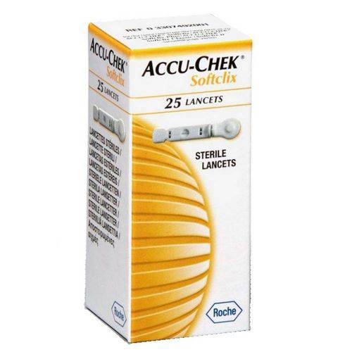 Lancetas Accu-chek Softclix com 25 Unidades - Roche