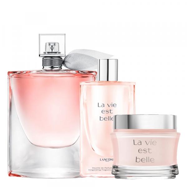 Lancôme La Vie Est Belle Kit - Eau de Parfum 100ml + Hidratante Corporal 200ml + Gel de Banho 200ml