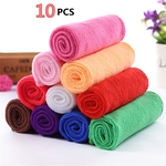 Agua absorvendo toalhas de pano 10pcs Prático Durável fibra de algodão macio cara mão de pano Toalhas Washcloths