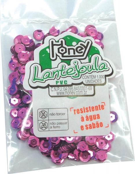 Lantejoula Metalizada Rosa Medio N.06 C/1000UNID. Pacote Honey