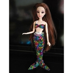 Lantejoulas boneca roupa Mermaid (Random Delivery)