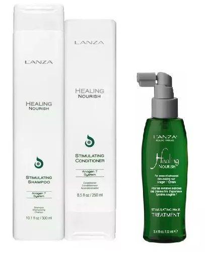 Lanza Healing Nourish Shampoo 300ml + Condicionador 250ml + Tratamento Estimulante 100ml
