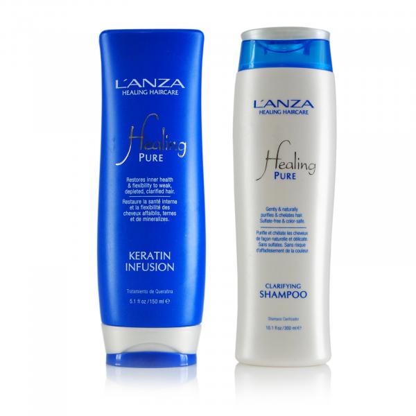 Lanza Healing Pure Kit Clarifying Shampoo e Keratin Infusion - Lanza