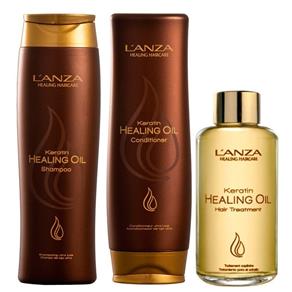 Lanza Keratin Healing Oil Treatment Kit Trio 3 Produtos