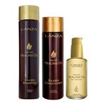 Lanza Kit Keratin Healing Oil Shampoo 300ml + Condicionador 250ml + Treatment 100ml