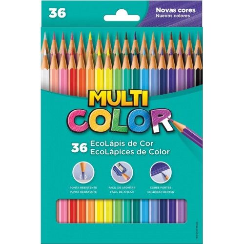 Lápis Cor Multicolor 36 Cores