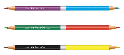Lápis de Cor 24 Cores Bicolor Faber-Castell