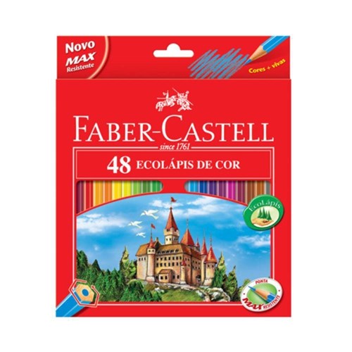 Lápis de Cor Sextavado 48 Cores - Faber-Castell