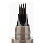 Lápis de sobrancelha impermeável Dica Fork 4 Cabeça de Belas Esboço Líquido sobrancelha Enhancer Dye Tint Pen Eyebrow cosmetics