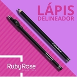 Lápis delineador Rubi Rose com apontador