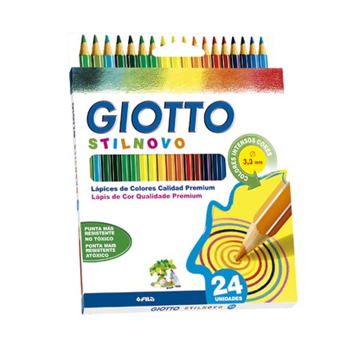 Lápis Giotto Stil Novo C/ 24 Cores - Licyn
