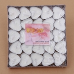 Lar 50pcs / Set Romântico Decorativa Small Heart Shaped Velas Sem Fumaça Velas Para O Aniversário Marry Christmas Gifts