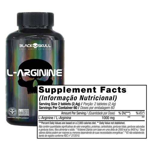 Larginine Black Skull 120 Tabs