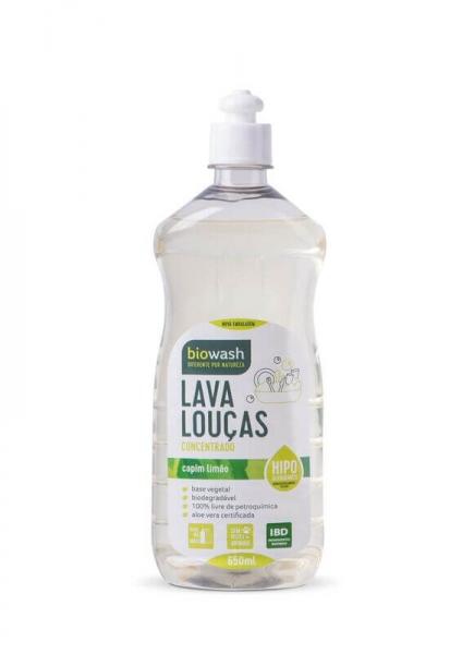 Lava Louças Detergente Natural Capim-limão 650ml BioWash