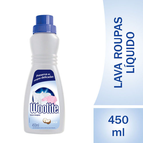 Lava Roupas Liquido Woolite Coco 450ml
