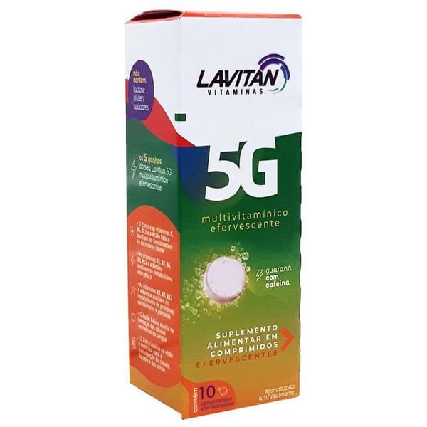 Lavitan Efervescente 5g C/10 Comprimidos Guaraná+Cafeína (38769)