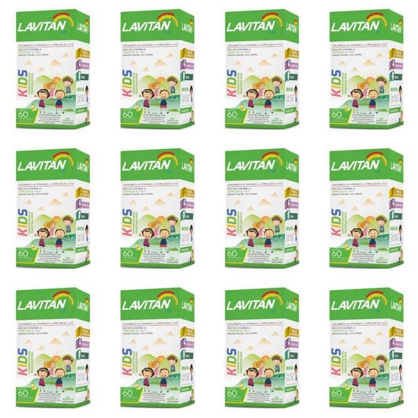 Lavitan Kids Suplemento Vitamínico C/60 (kit C/12)