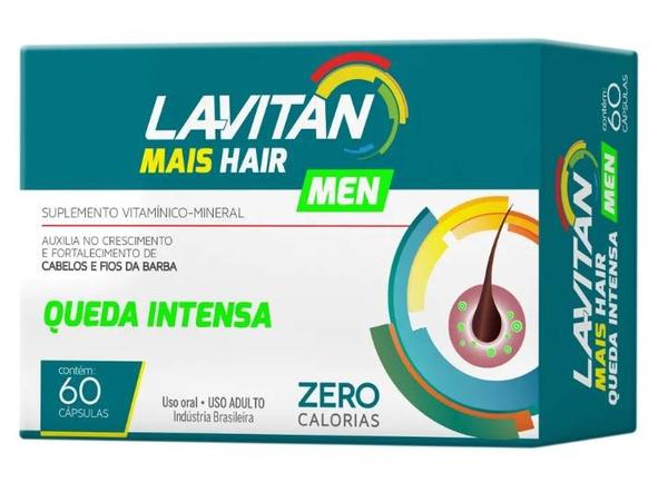 Lavitan Mais Hair Men Queda Intensa 60 Cápsulas - Cimed