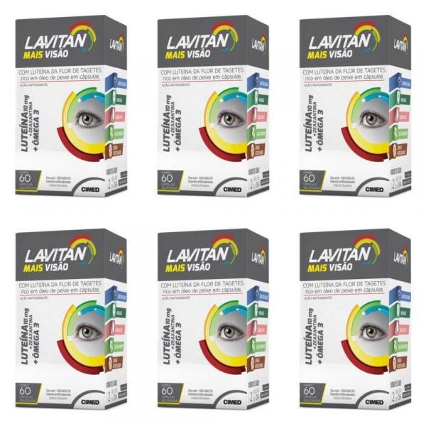 Lavitan Mais Visão Suplemento Vitamínico C/60 (kit C/06)