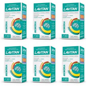 Lavitan Memoria Suplemento Vitamínico C/60 (Kit C/06)
