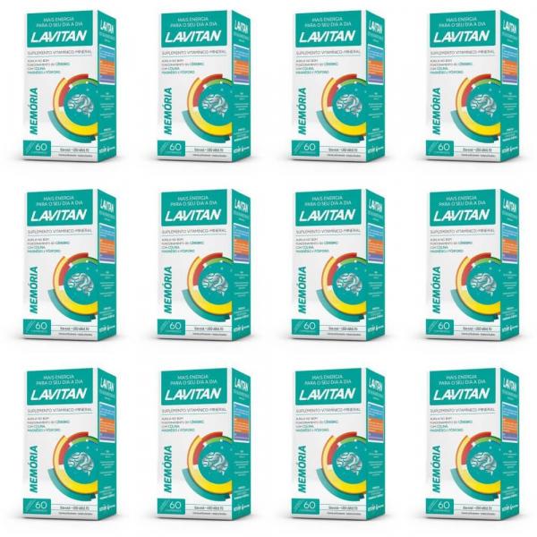Lavitan Memoria Suplemento Vitamínico C/60 (Kit C/12)