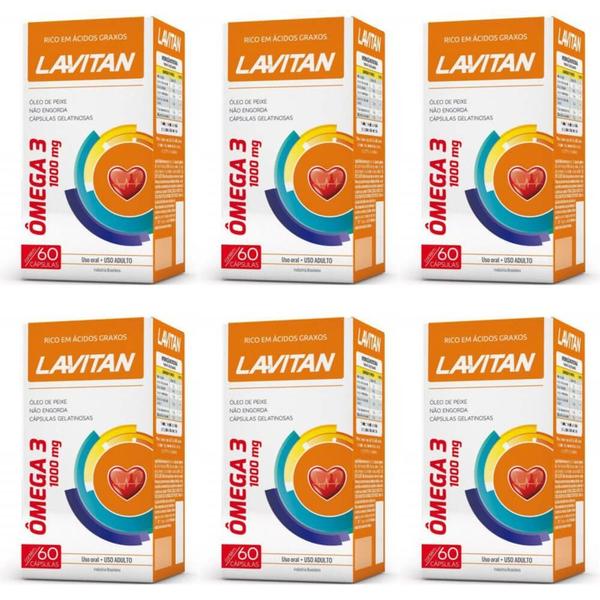 Lavitan Omega 3 Suplemento Vitamínico C/60 (kit C/06)