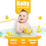 LCD flutuante pato digital bebê banho termômetro sensor de água brinquedo de banho de segurança
