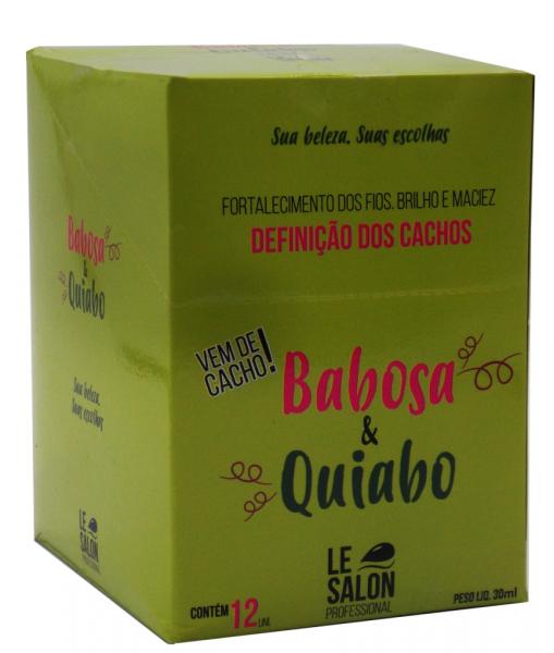 Le Salon Pro Máscara Babosa e Quiabo Sachê 30g Cx C/12un - Le Salon Professional