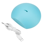 LED 80ml USB Mini Ultrasonic Aroma Difusor Umidificador Essential Oil Pat Night Light (azul)