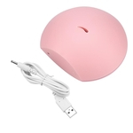 LED 80ml USB Mini Ultrasonic Aroma Difusor Umidificador Essential Oil Pat Night Light (rosa)