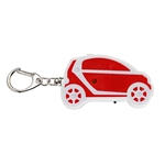 LED Anti-Lost Key Finder Locator Alarm Keychain Whistle Beep Sound Control (Red White)