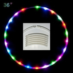 New LED Hula Ring 8 peças destacáveis ¿¿Collapsable Luz colorida da noite para Dancing Stage Props Novel lighting equipment