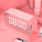 LED sem fio Bluetooth Speaker Espelho Screen Display Alarm Clock