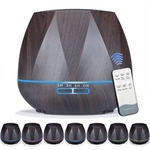 LED Veio de Madeira umidificador de ar com controle remoto Essencial Aroma Oil Difusor Humidificador Névoa Maker para Sala Bed Room Gostar