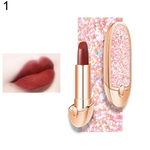 Leezi Rhinestone Waterproof Silk Velvet Matte Lipstick Batom De Longa Duração